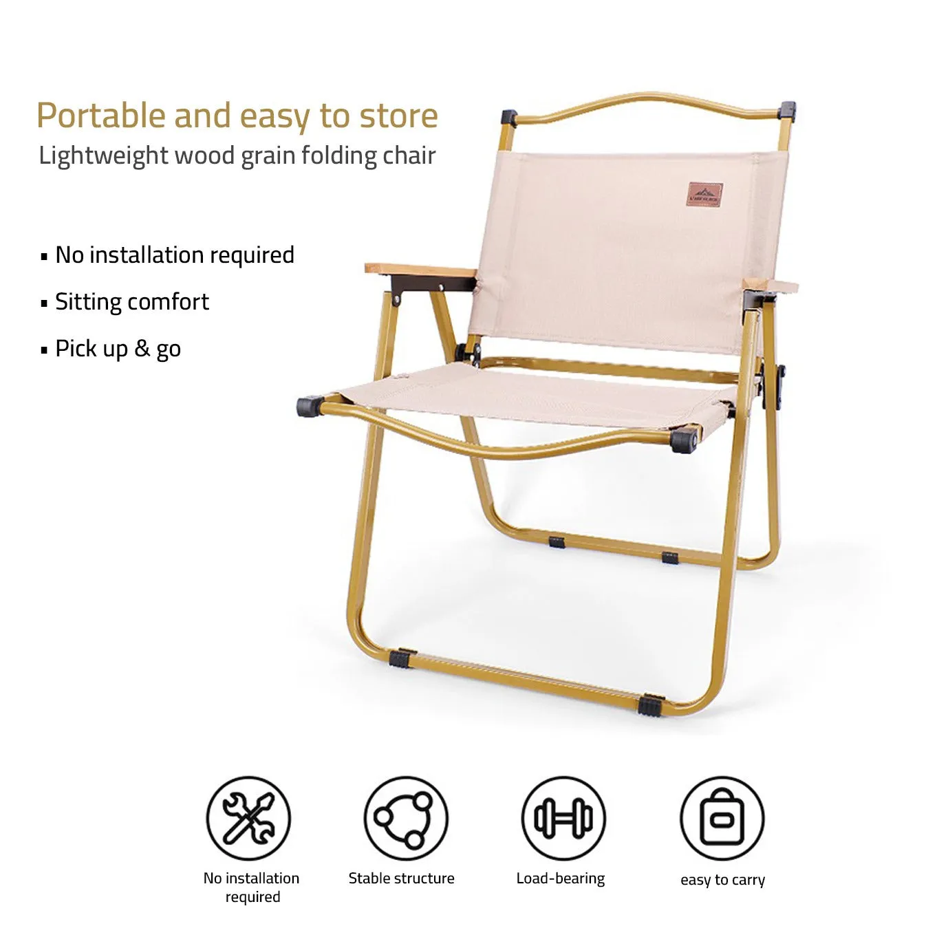 Portable Outdoor Camping Folding Chair, Kermit Chair