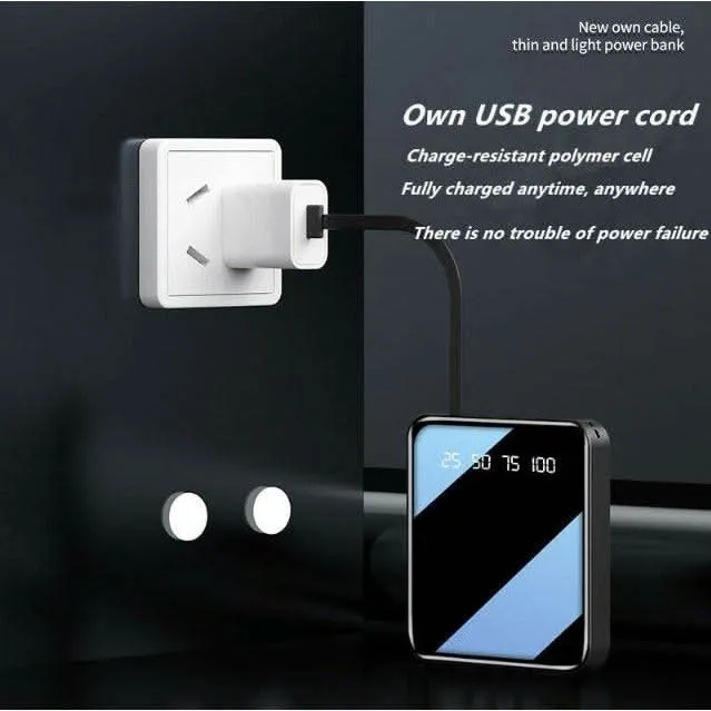 Portable Power Bank Mini USB Pack LED Battery Charger For Mobile Phone