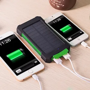 Portable Solar Dual Ports Power Bank Charge