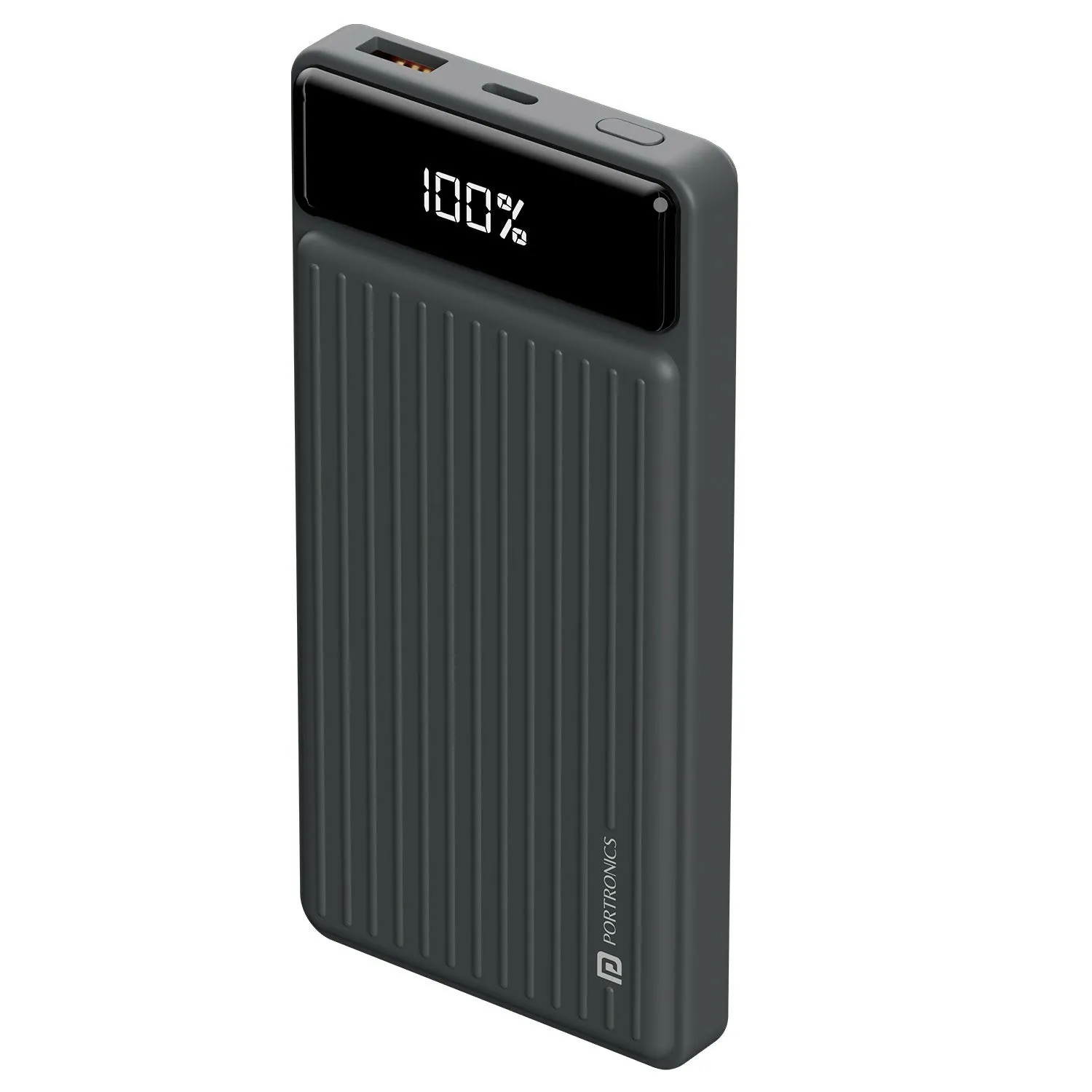 Portronics Luxcell B 10K Power Bank – 10000mAh, 22.5W Fast Charging, Ultra Slim Design (Black)