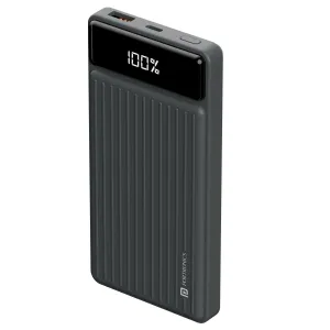 Portronics Luxcell B 10K Power Bank – 10000mAh, 22.5W Fast Charging, Ultra Slim Design (Black)