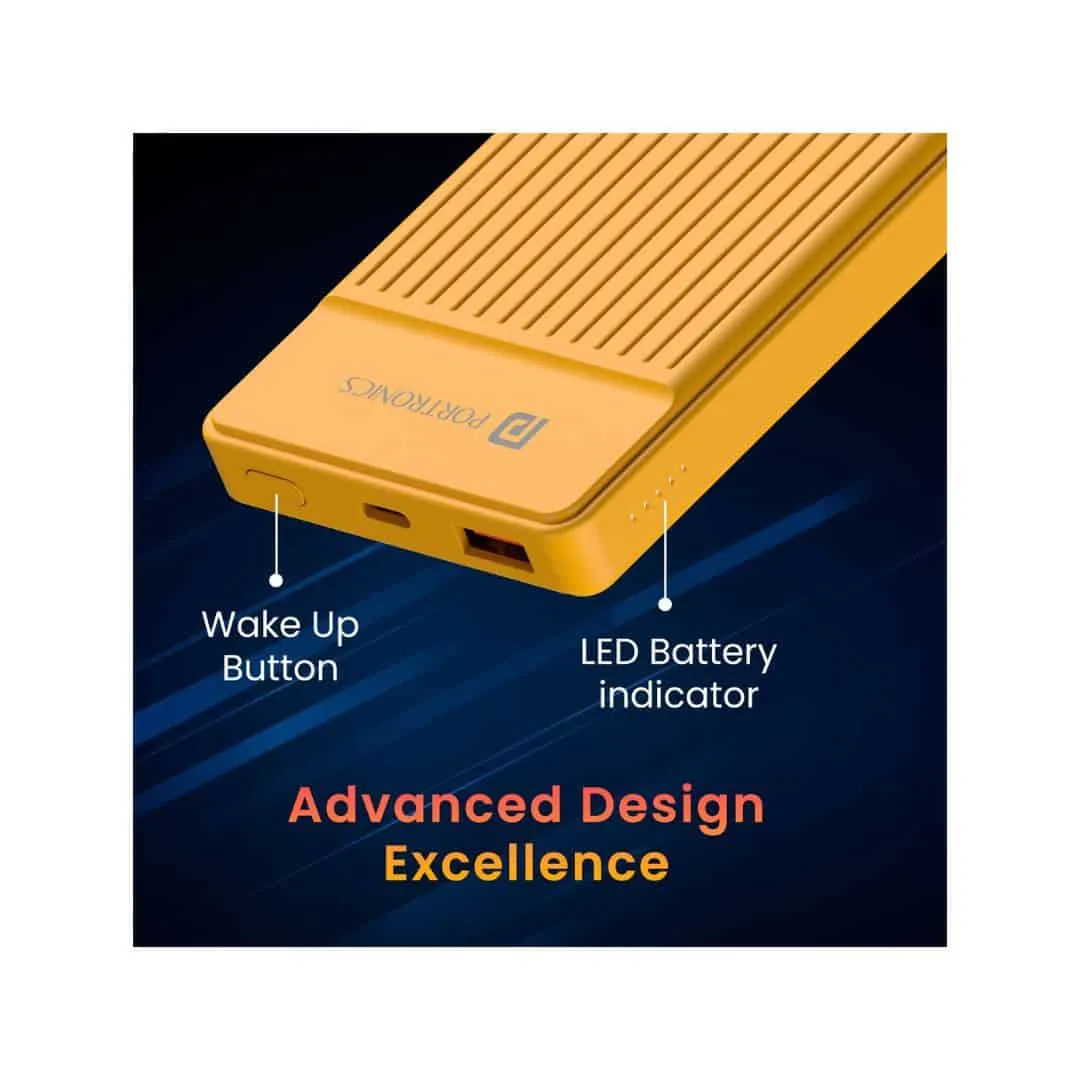 Portronics Luxcell B12 10000mAh 12W (Yellow)