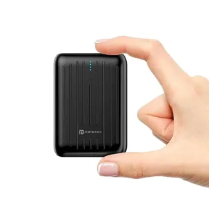 Portronics Zapcell 10k 10000mAh 22.5W  Nano Powerbank(Black)