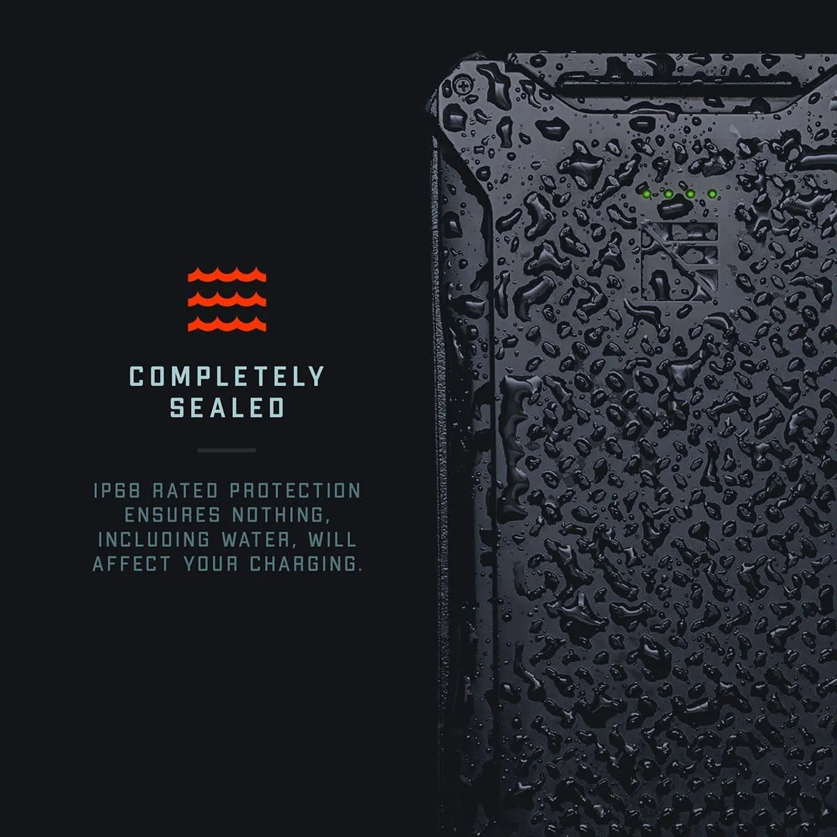 Poseidon Pro Indestructible Portable Charger | Fast Charging USB-C Ports, Ultra-Durable Armor Flex, 10,200 mAh, Waterproof, for Outdoor Survival & Emergency Supplies