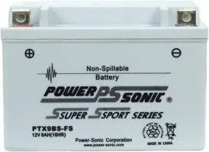 Power-Sonic (PTX9BS-FS) Sealed Maintenance Free Powsersport Battery