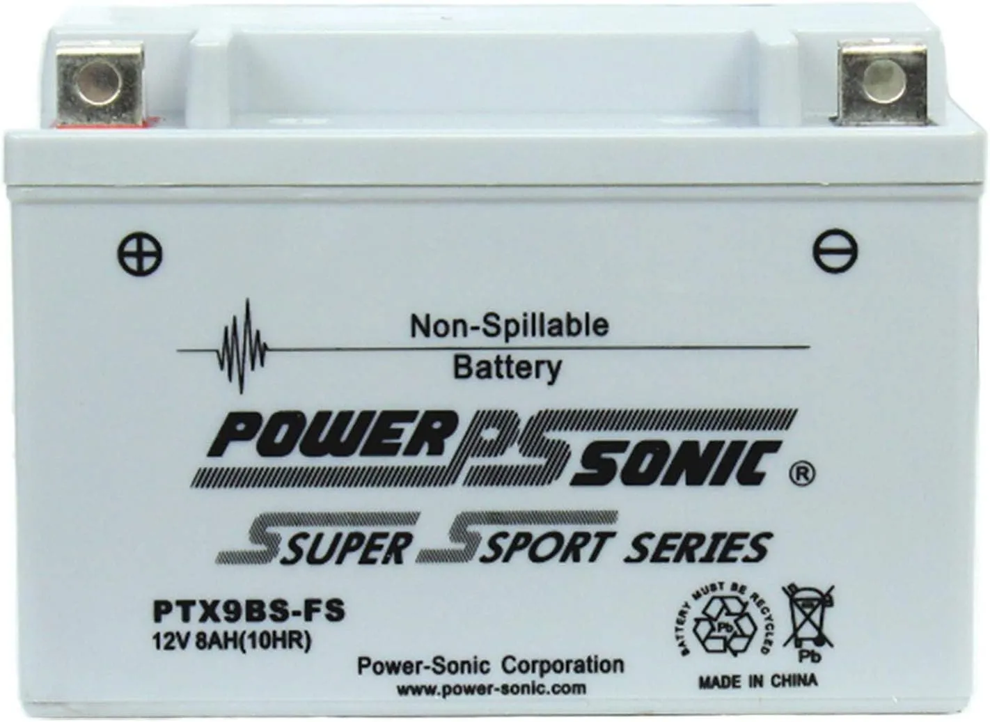 Power-Sonic (PTX9BS-FS) Sealed Maintenance Free Powsersport Battery