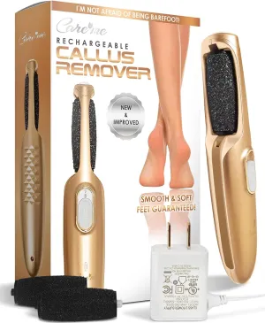 Powerful Electric Callus Remover Wand – Rechargeable Foot File, Grinder & Scrubber - Removes Dry, Dead, Hard Skin & Calluses – Best Pedicure Tool for Soft, Smooth Feet for Men & Women