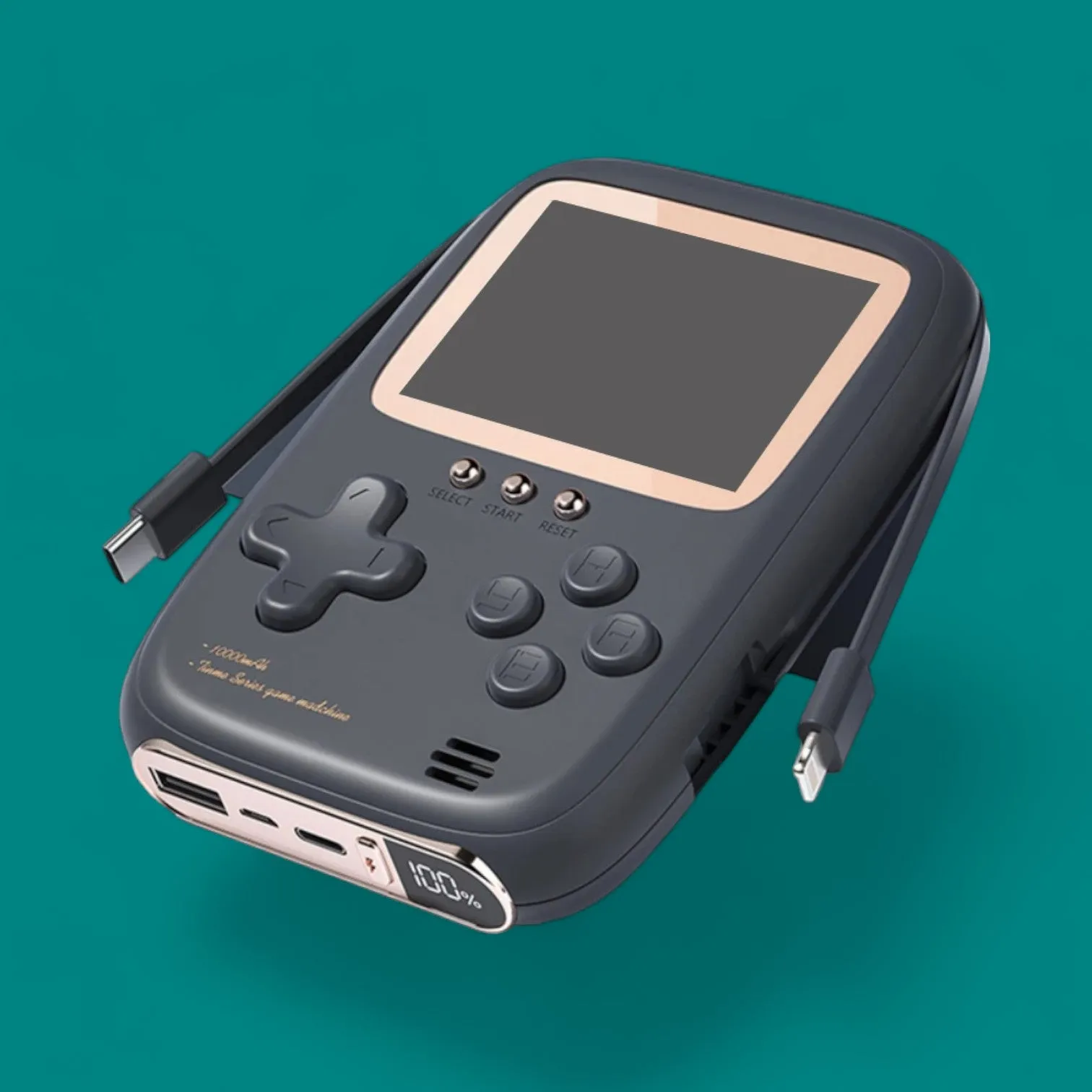 PowerPlay Console Bank: 10,000mAh Power Bank & Retro Gaming Unit!
