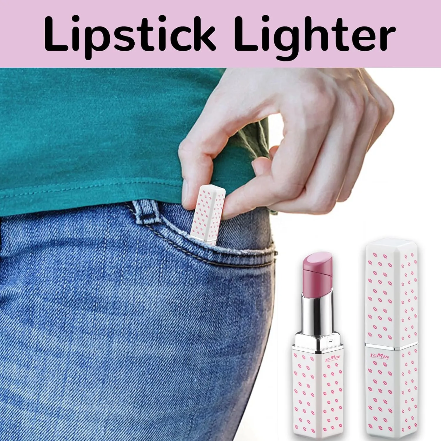Pretty Cute Lighter Butane, Carving Soft Flame Lighter, Unique for Women Candles Gifts Camping BBQ (No Butane Fule) (02#)