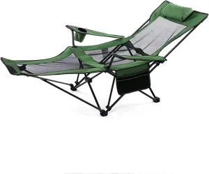 Protable Outdoor Furniture Camping Beach Chair Stool Ultralight Folding Backpack Chair Small Collapsible Lightweight Chair for Travel Picnic Hiking Green