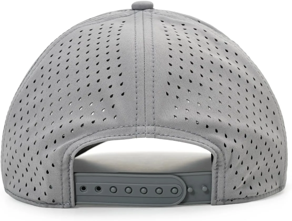 Quick-Dry Snapback Hats, 6-Panel Water-Resistant Mesh Baseball Caps for Men & Women, Golf, Running or Workouts