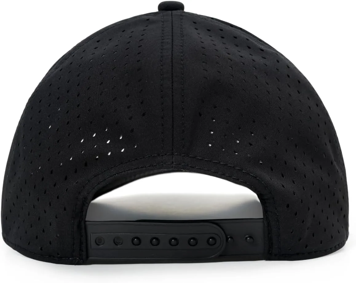 Quick-Dry Snapback Hats, 6-Panel Water-Resistant Mesh Baseball Caps for Men & Women, Golf, Running or Workouts