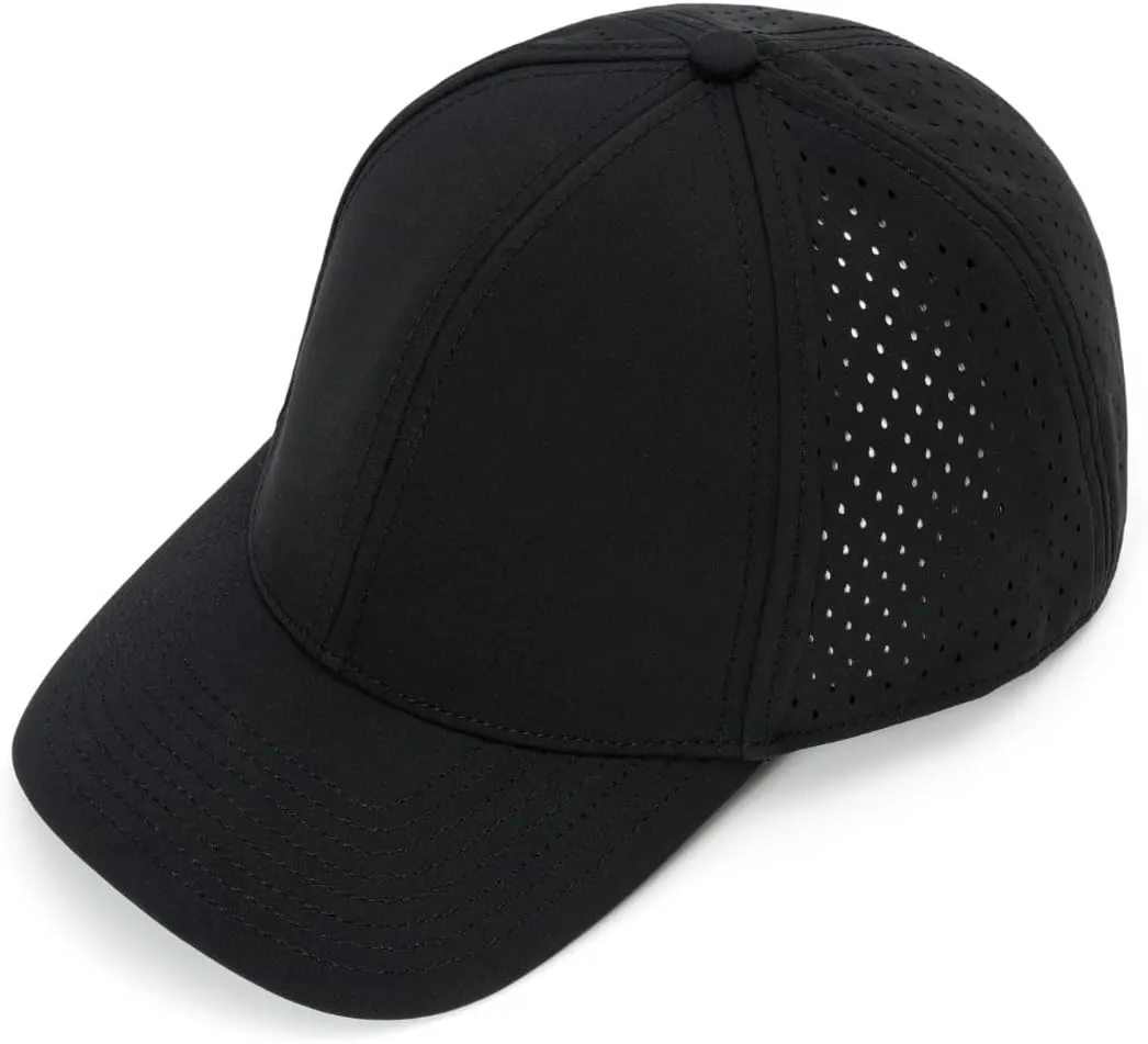 Quick-Dry Snapback Hats, 6-Panel Water-Resistant Mesh Baseball Caps for Men & Women, Golf, Running or Workouts