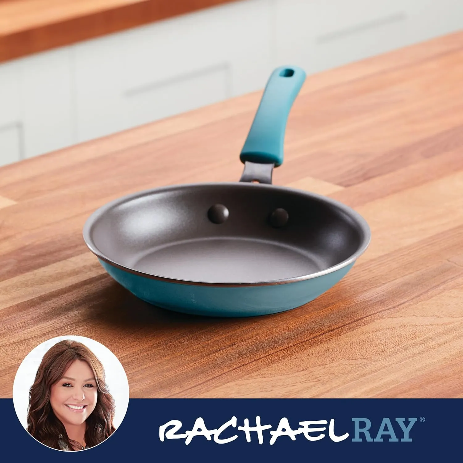 Rachael Ray Cook   Create Nonstick Frying Pan/Skillet, 8.5 Inch, Agave Blue