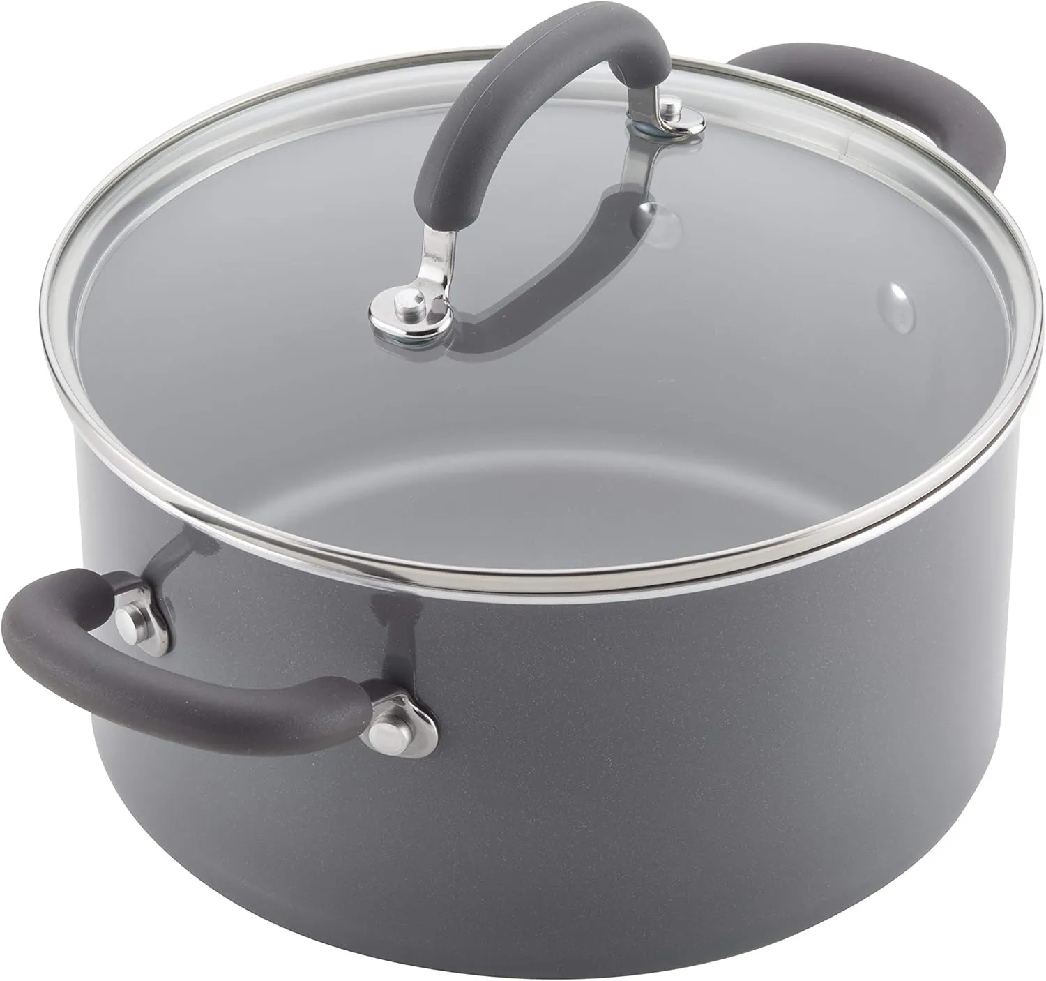 Rachael Ray Create Delicious Nonstick Cookware Pots and Pans Set, 13 Piece, Gray Shimmer