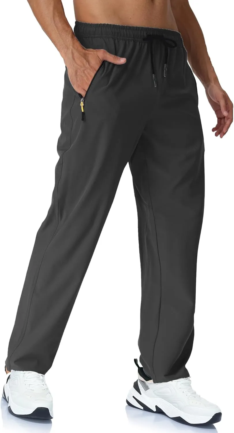 Rapoo Mens Lightweight Hiking Pants Quick Dry Stretch Joggers for Running Workout Casual