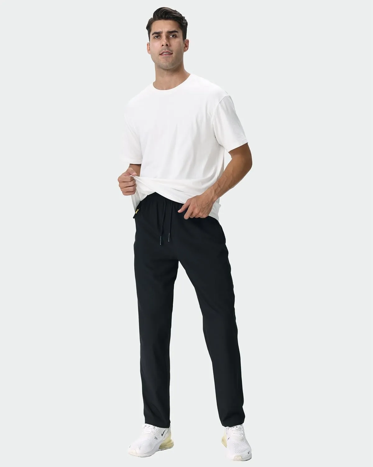 Rapoo Mens Lightweight Hiking Pants Quick Dry Stretch Joggers for Running Workout Casual