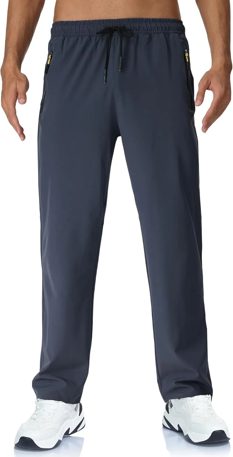 Rapoo Mens Lightweight Hiking Pants Quick Dry Stretch Joggers for Running Workout Casual