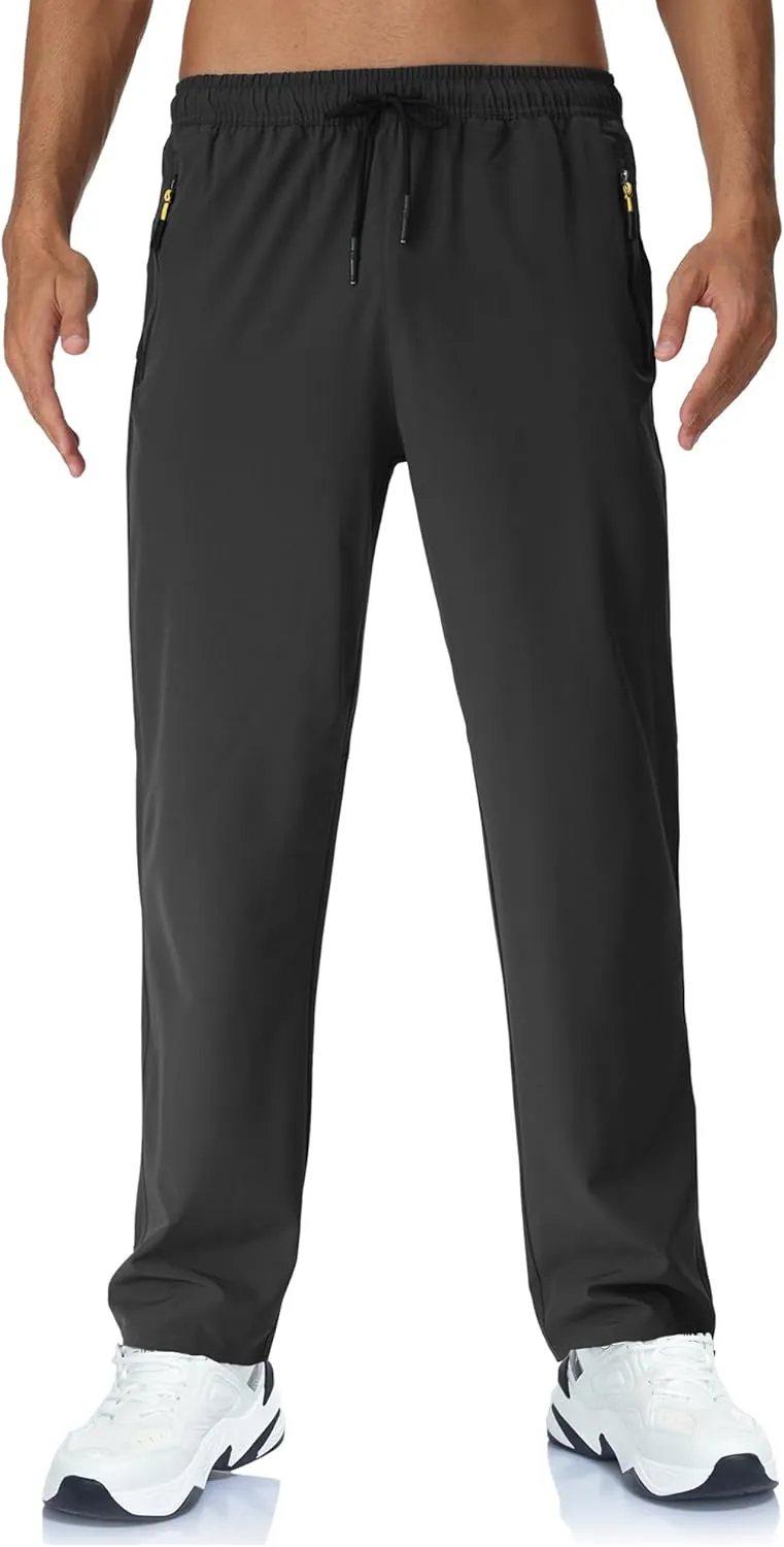 Rapoo Mens Lightweight Hiking Pants Quick Dry Stretch Joggers for Running Workout Casual