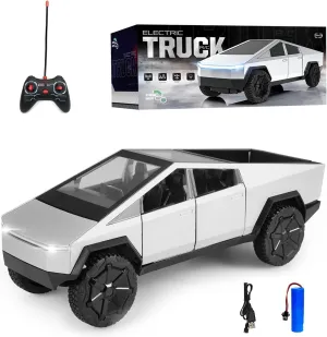 RC Toys Car, Sliver Metal with LED Light and Reality Sound, Model for Lovers Collection (Black)