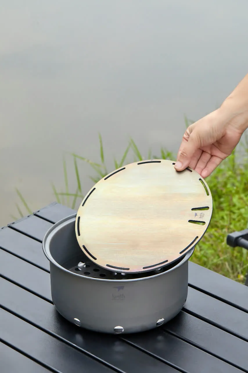 Réchaud à Bois et Grill en Titane
