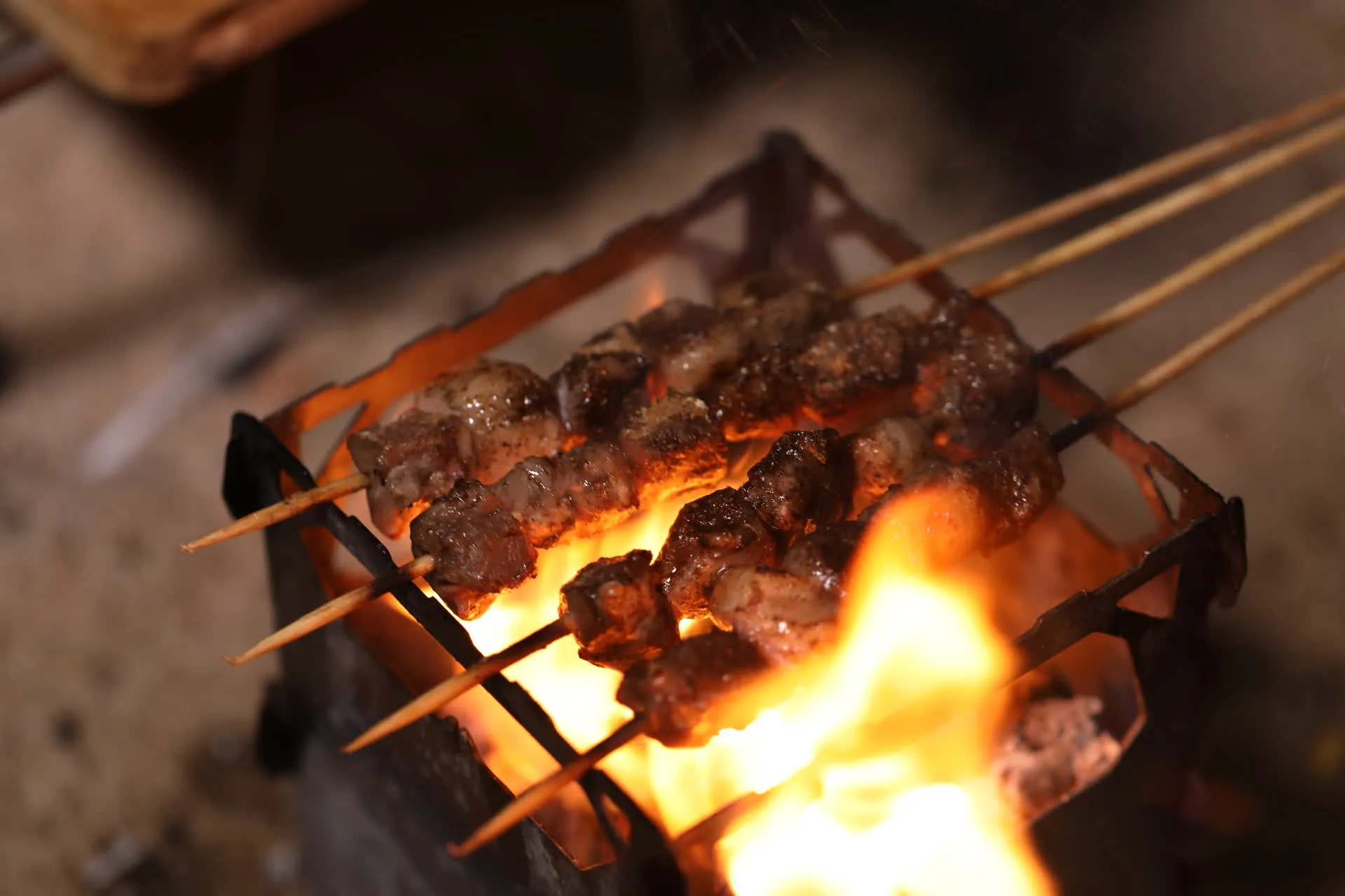 Réchaud à Bois et Grill en Titane
