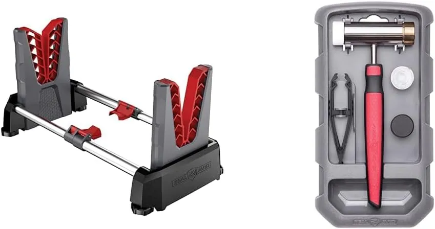 Real Avid Speed Stand | Collapsible Design, Adjustable 10" - 16" Stand for Cleaning & Maintenance & Hammer Set with Pin Alignment Tool for Gunsmithing, 4 in 1 Hammer Tool Set Includes