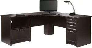 Realspace® Magellan Performance Collection L Desk, 30"H x 70 9/10"W x 23 1/5"D, Espresso
