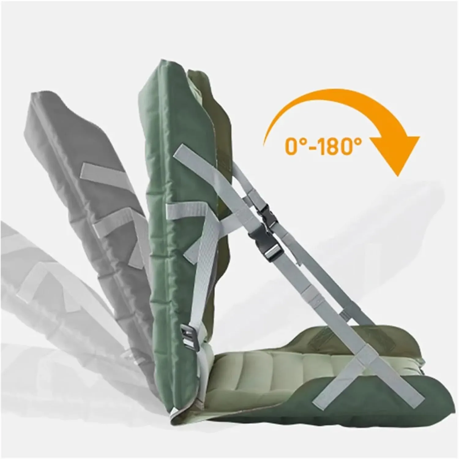 Recliner Portable Inflatable Camping Folding Cushion Leisure Chairs Outdoor Folding Chair Adjustable Fishing Picnic BBQ Beach Portable (Color : Cream Coloured)