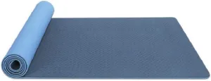REDSHORE TPE Two-Color Yoga Mat,0.6 inch Thickness Odorless Non-Slip Tear Resistance Rubber with Net Bag,for Yoga Fitness Dance Pilates and Floor Exercises