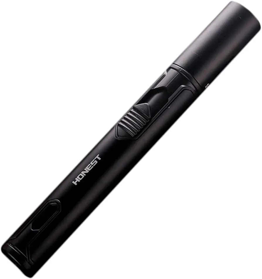 Refillable Butane Torch Lighter in Pocket Size Jet Flame Cigar Lighter Multipurpose for Grill BBQ Camping Outdoor (Butane Gas Not Included)