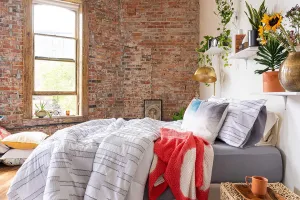 Refinery29 Comforter Set-Ultra Soft Cotton Bedding, Lightweight & Reversible for Mixing & Matching, 4 pieces, King, White