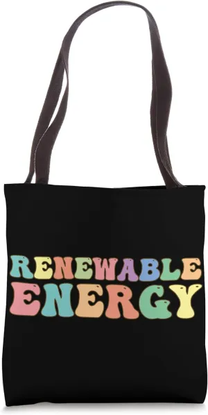 Renewable Energy Wind Turbine Solar Power Tote Bag