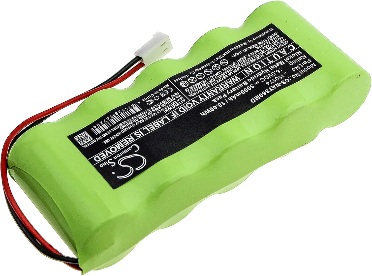 Replacement Battery Compatible with NONIN Pulsoximter 8600, Pulsoximter 8604, Pulsoximter 8700, Pulsoximter 8800, Part Number: 110174 3000mAh/6.0V