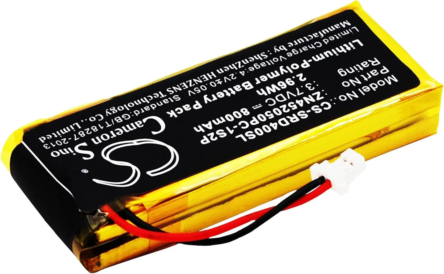 Replacement Battery Compatible with Schuberth C3 800mAh/3.7V