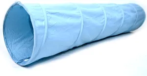 River & Aria Co Baby Play Tunnel - 6ft Indoor & Outdoor Pop Up Play Tunnel for Toddlers 2-6 - Interactive Hide-and-Seek Crawling Tunnels for Children (Blue Tunnel)