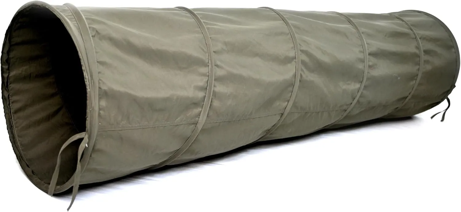 River & Aria Co Baby Play Tunnel - 6ft Indoor & Outdoor Pop Up Play Tunnel for Toddlers 2-6 - Interactive Hide-and-Seek Crawling Tunnels for Children (Green Tunnel)