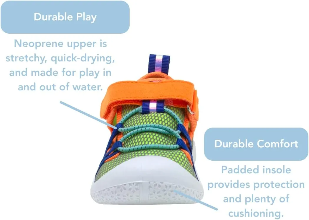 Robeez Kids Water Shoes Boys & Girls Slip Resistant Neoprene Aqua Shoes for Summer, Beach, Pool - Infant/Toddler, 12 Months - 3.5 Years