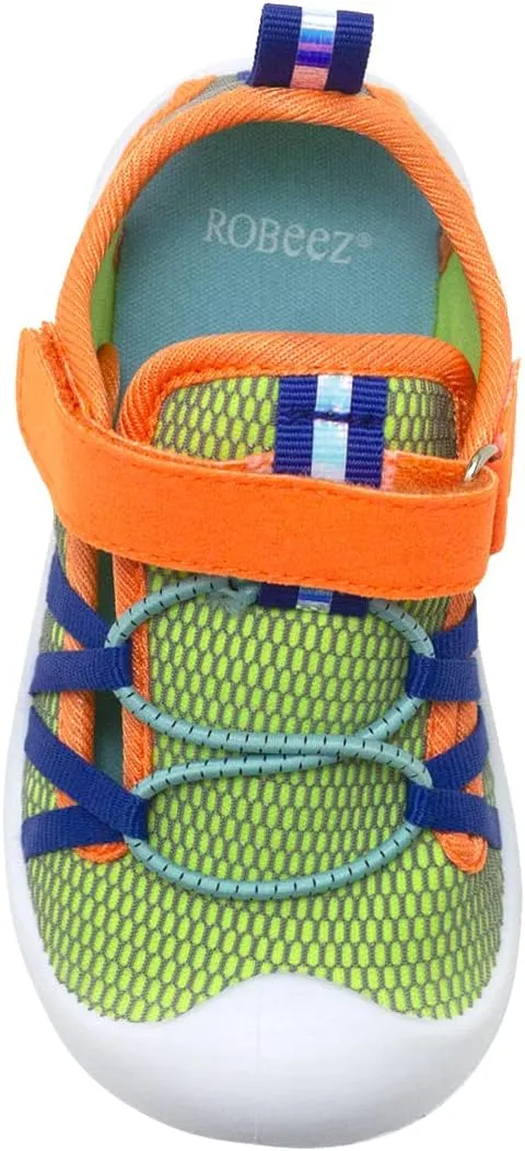 Robeez Kids Water Shoes Boys & Girls Slip Resistant Neoprene Aqua Shoes for Summer, Beach, Pool - Infant/Toddler, 12 Months - 3.5 Years