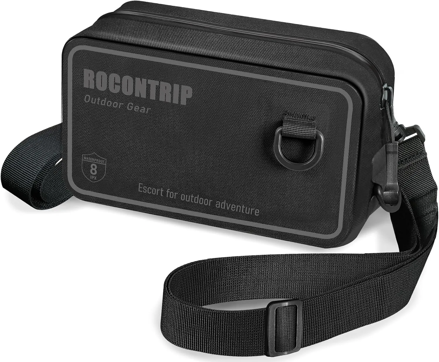 ROCONTRIP 100% Waterproof Dry Bag, Dry Waist Pack with Airtight Zipper Adjustable Strap Sling Bag Lightweight Crossbody Dry Bag for Kayaking Snorkelling and Swimming