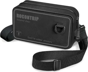 ROCONTRIP 100% Waterproof Dry Bag, Dry Waist Pack with Airtight Zipper Adjustable Strap Sling Bag Lightweight Crossbody Dry Bag for Kayaking Snorkelling and Swimming