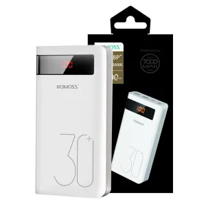 Romoss Sense8P  30000mAh 18W Fast Charging Power Bank - White