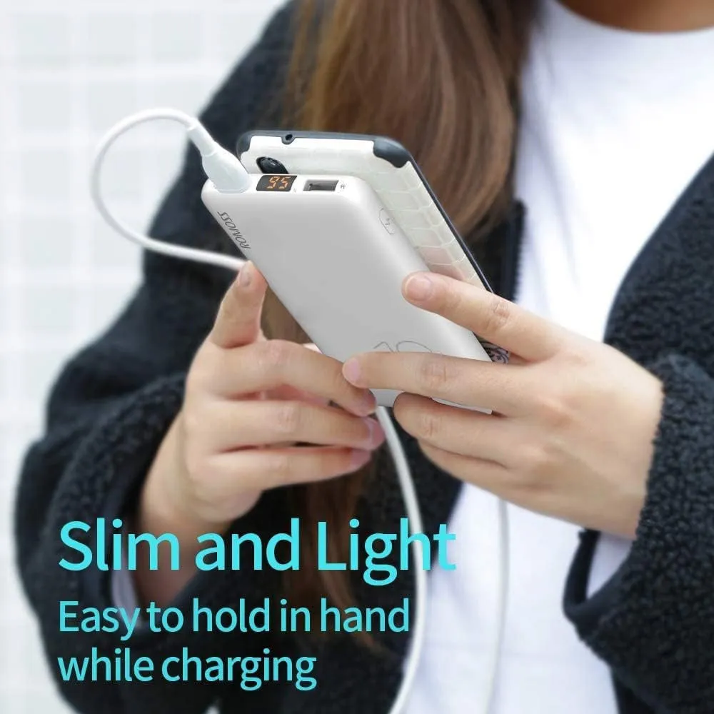 Romoss Ultra-Slim Portable Power Bank 10000mAh - White