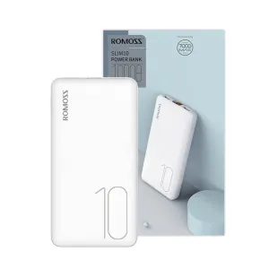 Romoss Ultra-Slim Portable Power Bank 10000mAh - White