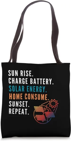 Rooftop solar power solar cell panel renewable energy day Tote Bag