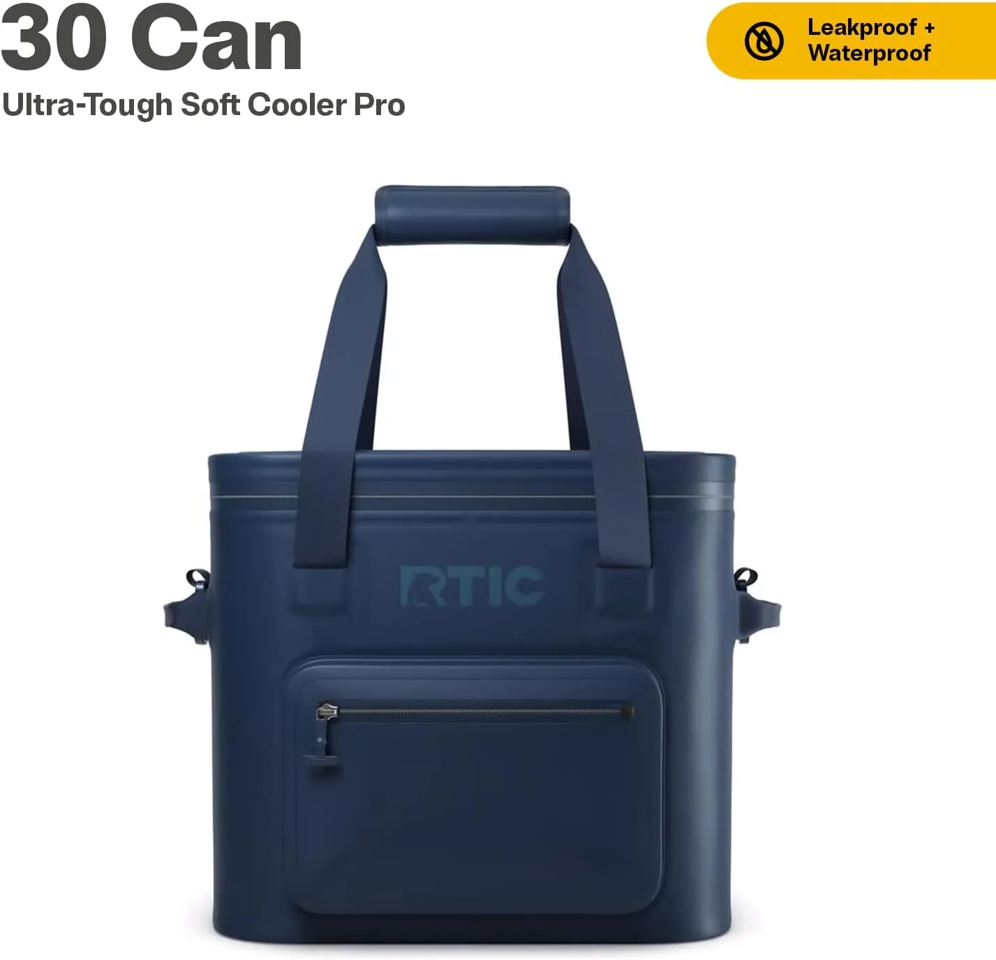 RTIC 30 Can Ultra-Tough Soft Cooler Pro, Insulated, Waterproof, Leak Proof, Portable Floating Bag for Beverage, Drink, Lunch, Outdoor, Beach, Car,Camping, Picnic, Fishing, Boat