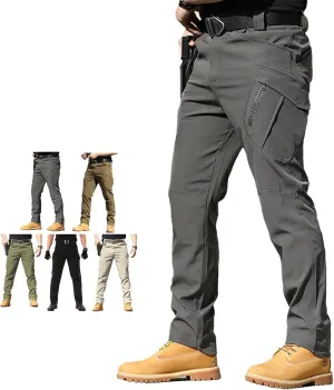 Rugstor Flexcamo - Tactical Waterproof Pants, Men’s Rugstor Flex Lightweight Waterproof Quick Dry Tactical Pants