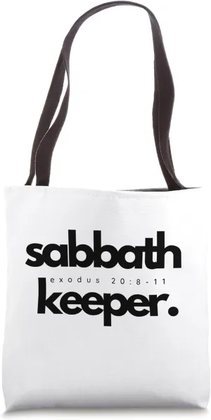 Sabbath Keeper Seventh Day Adventist Baptist Exodus Remnant Tote Bag