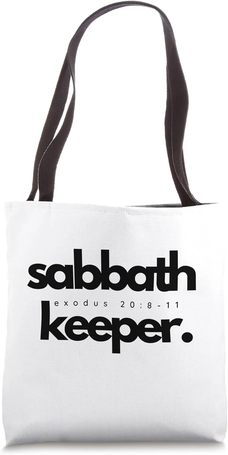 Sabbath Keeper Seventh Day Adventist Baptist Exodus Remnant Tote Bag