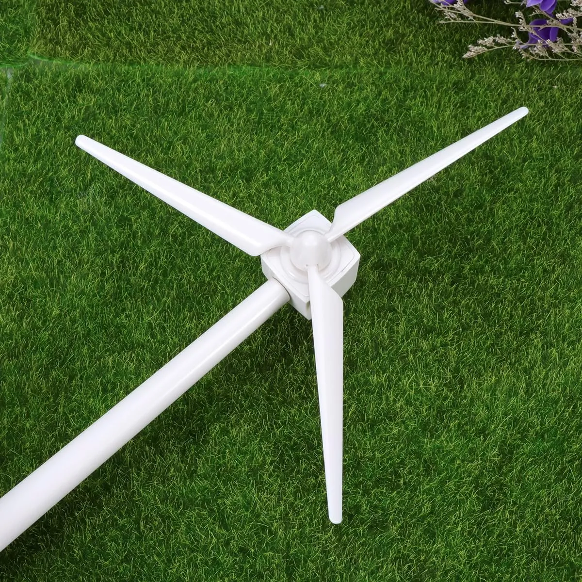 SAFIGLE 3pcs Solar Windmill Experiment：26cm Solar Powered Wind Turbine Model - Mini DIY Windmill Toy for Kids, Educational Abs Plastic Desktop Decor in White Wind Turbine Generator